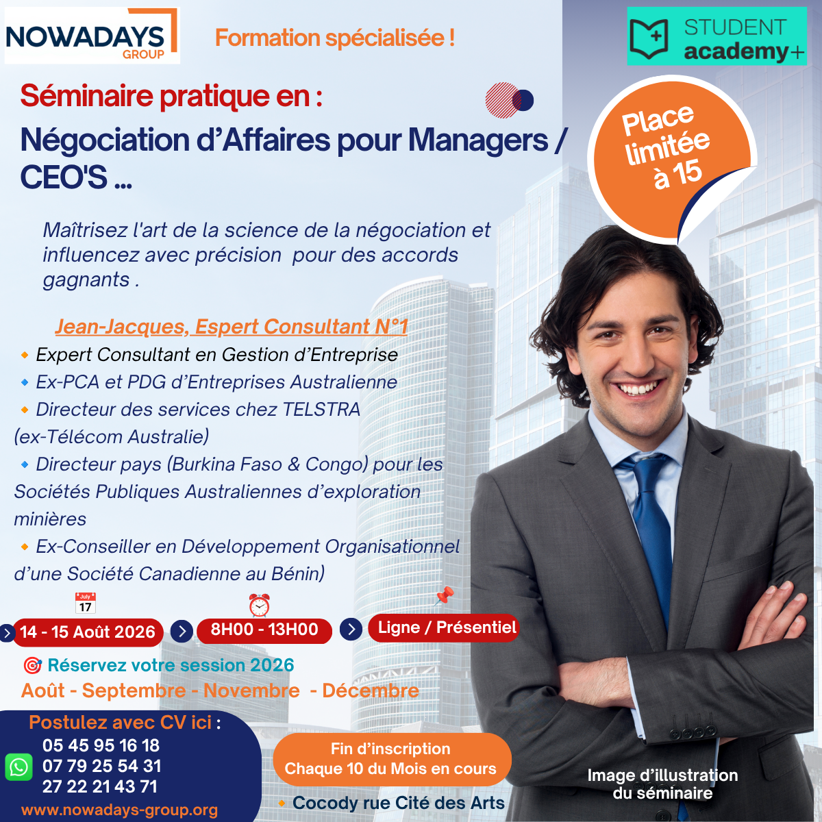 Formation Spécialisée : Négociation d'Affaires pour Manager, Ceo's